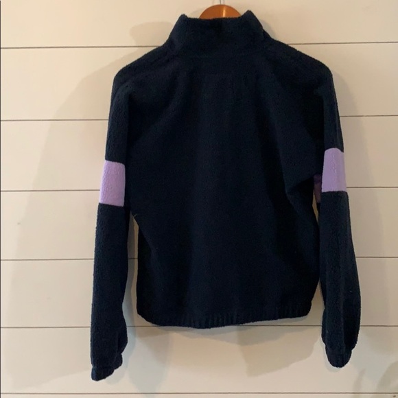 ABERCROMBIE COLORBLOCK SHERPA HALF-ZIP SWEATSHIRT SIZE SMALL - Picture 6 of 6